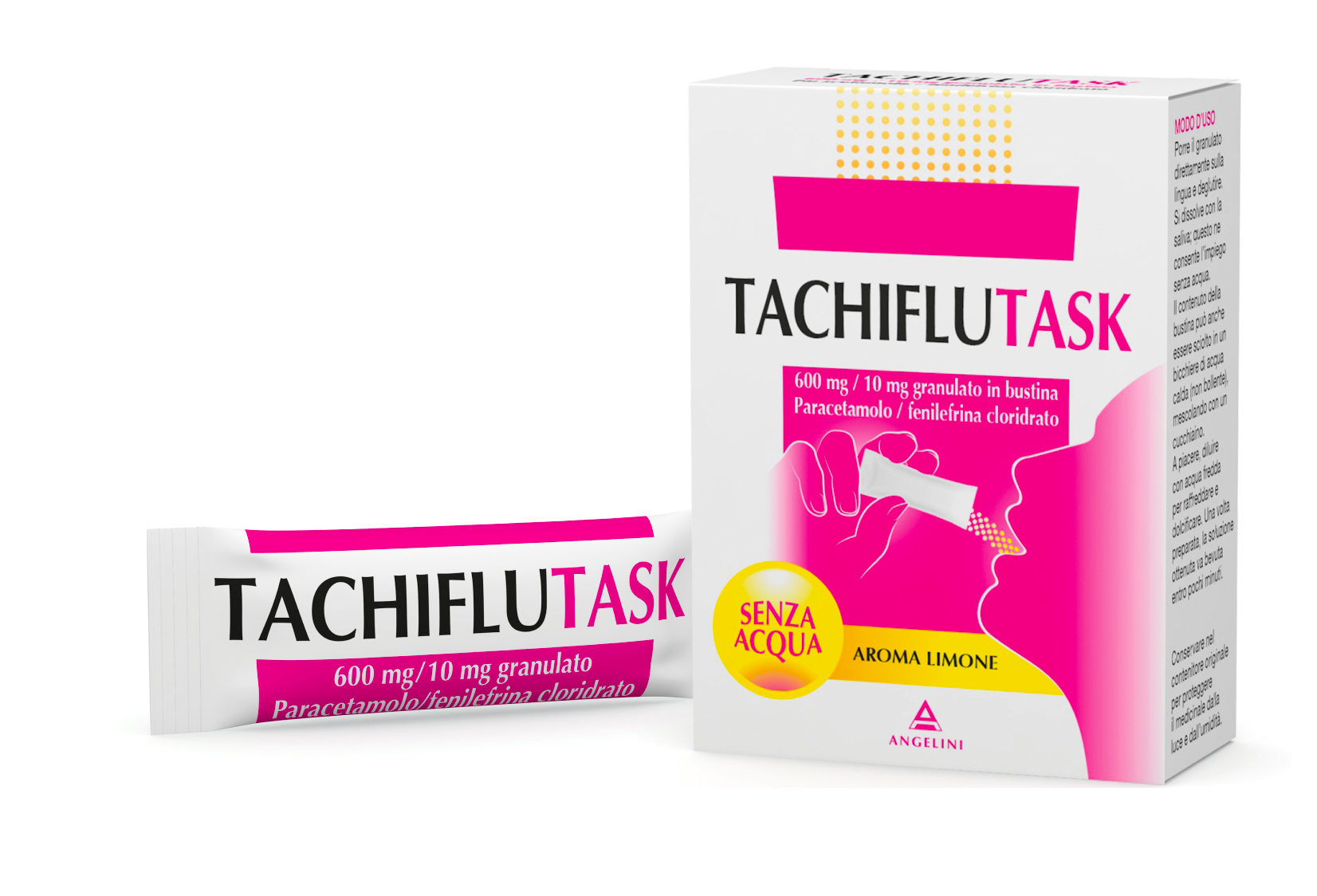 PUOI PROVARE TACHIFLUTASK ALL’AROMA LIMONE